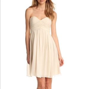 Donna Morgan Sweetheart Chiffon Strapless Dress